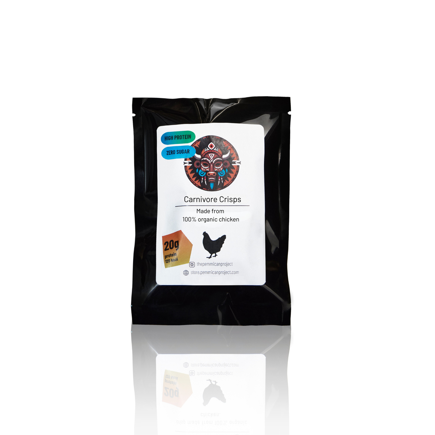 Carnivore Crisps — Air-Dried Chicken (Sea Salt / BBQ)